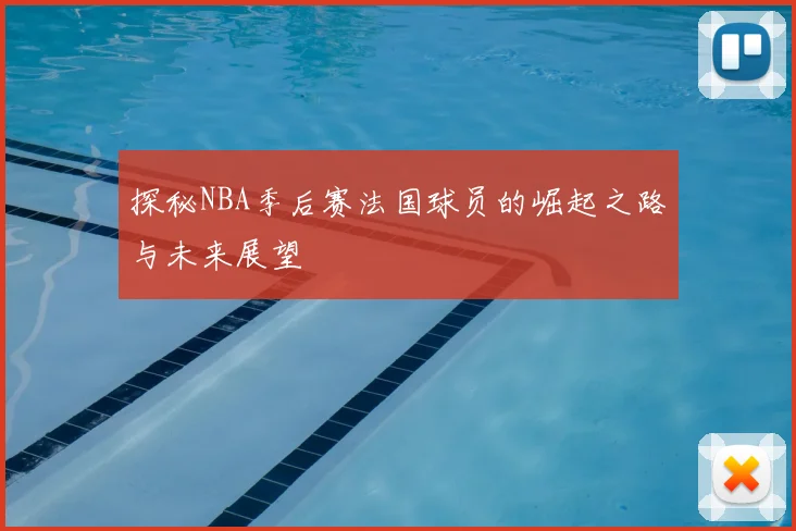 探秘NBA季后赛法国球员的崛起之路与未来展望